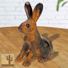 172174 - 5in Tall Jackrabbit Hand-Carved in Ironwood