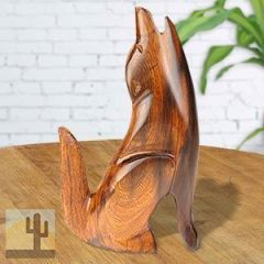 172180 - 9in Tall Coyote Hand-Carved in Ironwood