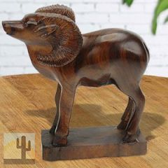 172183 - 5in Tall Big Horn Sheep Hand-Carved in Ironwood