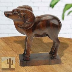 172184 - 8in Tall Big Horn Sheep Hand-Carved in Ironwood