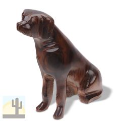 172202 - 6.5in Tall Dog Hand-Carved in Ironwood
