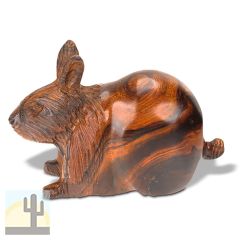 172213 - 5in Long Rabbit Hand-Carved in Ironwood