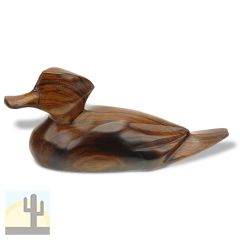 172220 - 12in Long Duck Hand-Carved in Ironwood