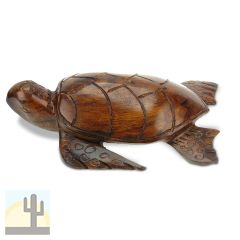 172236 - 9in Long Detailed Sea Turtle Ironwood Carving