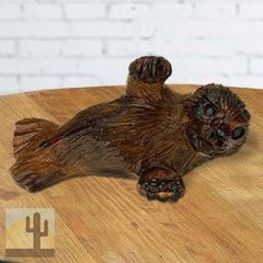 172251 - 4in Long Harp Seal Pup Hand-Carved in Ironwood
