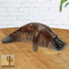 172252 - 5in Long Manatee Hand-Carved in Ironwood