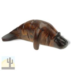 172254 - 12in Long Manatee Hand-Carved in Ironwood