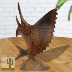 172259 - 6.5in Tall Sailfish Hand-Carved in Ironwood