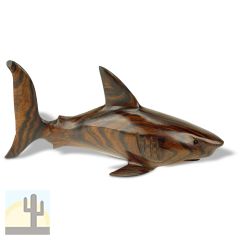 172263 - 6.5in Long Shark Hand-Carved in Ironwood