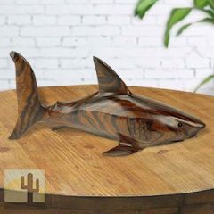 172264 - 9in Long Shark Hand-Carved in Ironwood