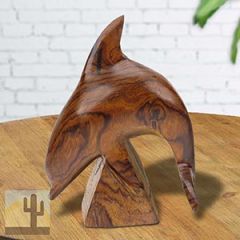 172521 - 5in Jumping Dolphin Ironwood Carving - 2021