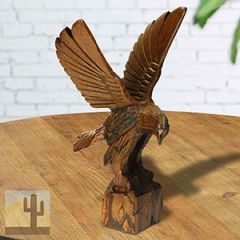 7in Tall Flying Eagle Ironwood Carving - Wildlife Decor - 1512