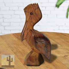 172624 - 12in Pelican on base Ironwood Carving - 2644