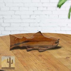172693 - 9in Salmon Ironwood Carving - 3253