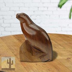 172712 - 7in Sea Lion Ironwood Carving - 2452