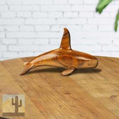 172793 - 6.5in Orca Ironwood Carving - 2242