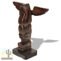6.5in Tall Totem Pole Ironwood Carving - Southwestern Decor - 1612