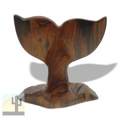 4in Tall Whale Tail Ironwood Carving - Seashore Decor - 2250