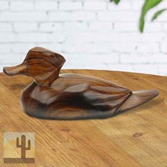 6.5in Long Duck Ironwood Carving - Lodge Decor - 3052