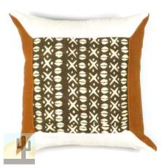 191002 - Hand Woven African Sea Shells - White and Rust