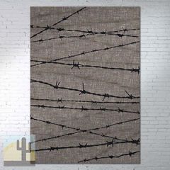 202013 - Low Pile Nylon Barbed Wire 5ft x 8ft Area Rug