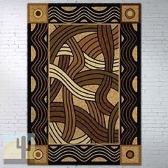 202143 - Low Pile Nylon Hand Coiled Natural 5ft x 8ft Area Rug