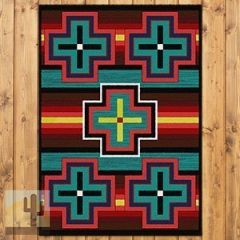 202431 - Low Pile Nylon Bounty 3ft x 4ft Area Rug in Turquoise