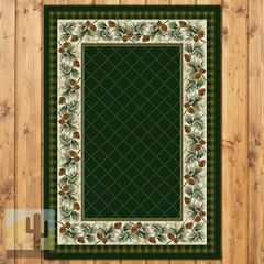 202471 - Low Pile Nylon Evergreen 3ft x 4ft Area Rug in Tan