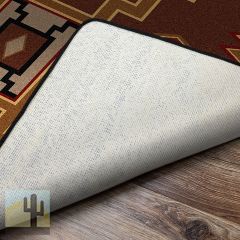 202702 - Low Pile Nylon Thunderstorm Brown 4ft x 5ft Area Rug