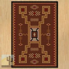 202704 - Low Pile Nylon Thunderstorm Brown 8ft x 11ft Area Rug