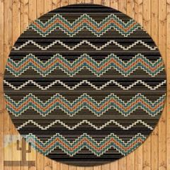 202726 - Low Pile Nylon Trapper 8ft Round Area Rug