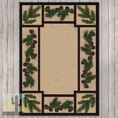 202752 - Low Pile Nylon Valley Forest 4ft x 5ft Area Rug