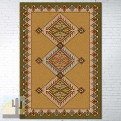 202773 - Low Pile Nylon Ancestry 5ft x 8ft Area Rug