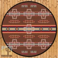 202796 - Low Pile Nylon Canyon Cross 8ft Round Area Rug
