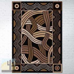 203053 - Low Pile Nylon Hand Coiled 5ft x 8ft Area Rug