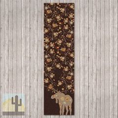 203175 - Low Pile Nylon Moose Blossom 2ft x 8ft Hall Runner in Brown