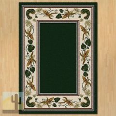 203294 - Three Sisters 8ft x 11ft Low Pile Area Rug in Green