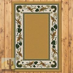 203311 - Three Sisters 3ft x 4ft Low Pile Area Rug in Gold