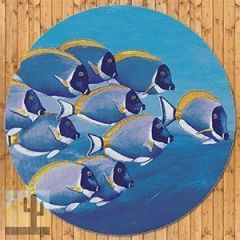 203466 - Serenely Beautiful Ocean 8ft Round Rug