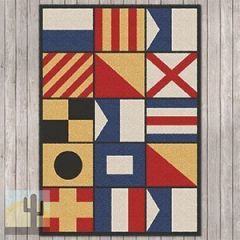 203522 - Signal Multi-Color 4ft x 5ft Low Pile Area Rug