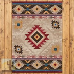 203551 - Whiskey River Natural 3ft x 4ft Low Pile Area Rug