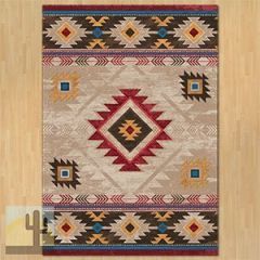 203554 - Whiskey River Natural 8ft x 11ft Low Pile Area Rug