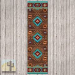 203565 - Whiskey River Turquoise 2x8 Hall Runner
