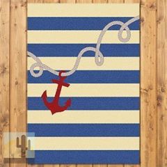 203591 - Rope and Anchor Natural 3ft x 4ft Rug
