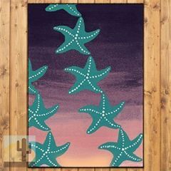 203631 - Starry Night Sunset 3ft x 4ft Low Pile Area Rug