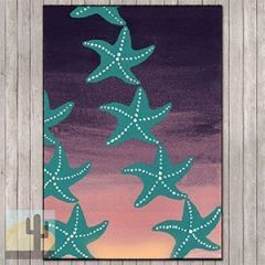 203632 - Starry Night Sunset 4ft x 5ft Low Pile Area Rug