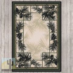 203692 - Noble Pines Natural 4ft x 5ft Low Pile Area Rug