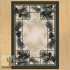 203694 - Noble Pines Natural 8ft x 11ft Low Pile Area Rug