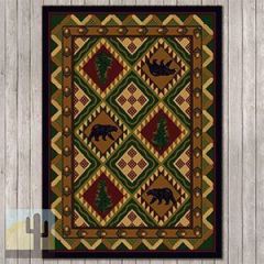203902 - Forest Woodland 4ft x 5ft Low Pile Area Rug