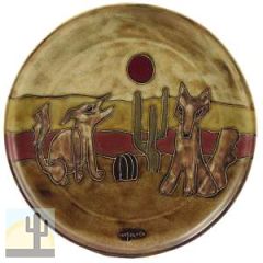 215678 - 540R1 Mara Coyotes Stoneware 12in Platter
